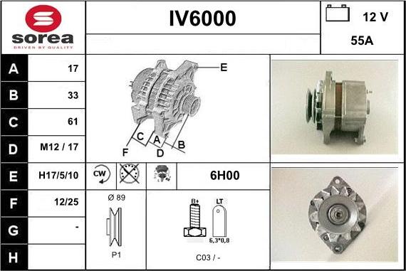 Sera IV6000 - Alternateur cwaw.fr