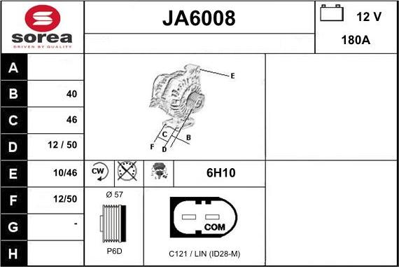 Sera JA6008 - Alternateur cwaw.fr