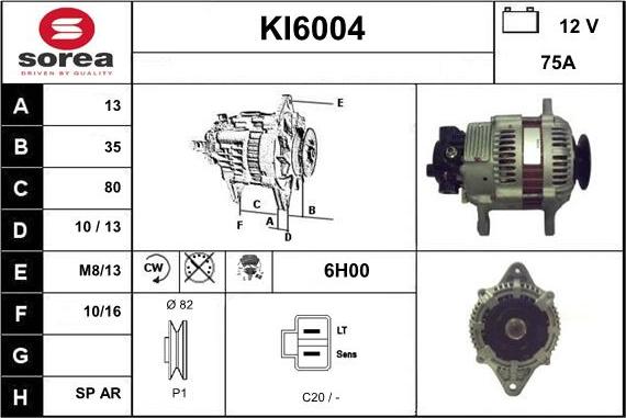 Sera KI6004 - Alternateur cwaw.fr