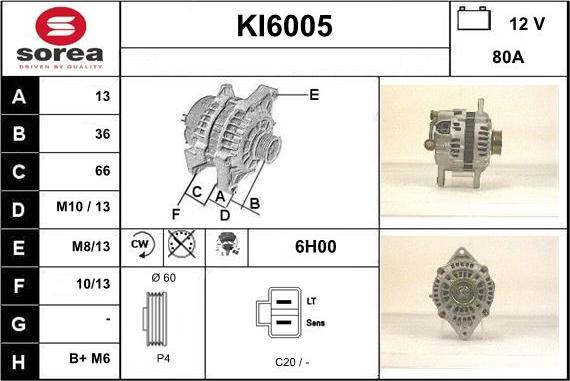 Sera KI6005 - Alternateur cwaw.fr