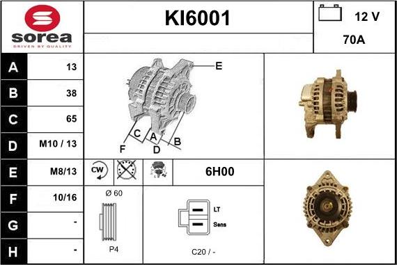 Sera KI6001 - Alternateur cwaw.fr