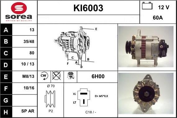 Sera KI6003 - Alternateur cwaw.fr