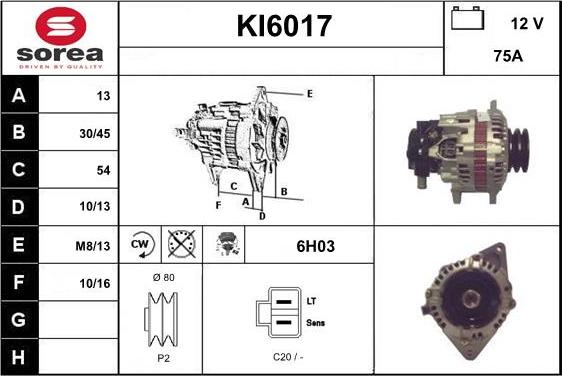 Sera KI6017 - Alternateur cwaw.fr