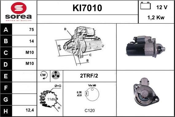 Sera KI7010 - Démarreur cwaw.fr