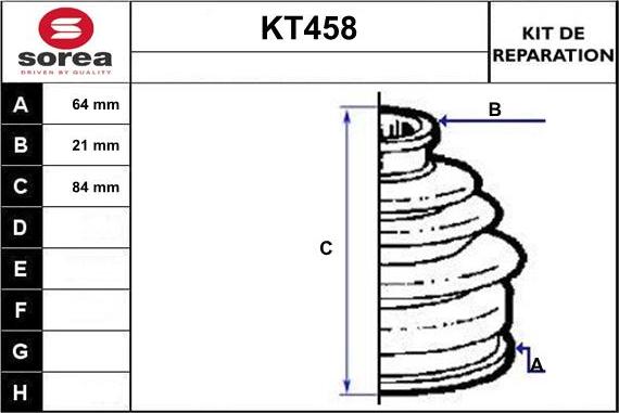 Sera KT458 - Joint-soufflet, arbre de commande cwaw.fr