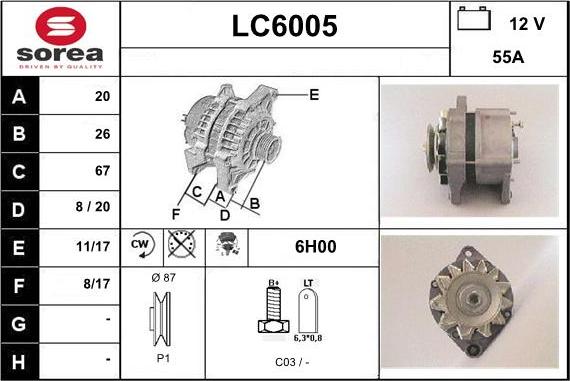 Sera LC6005 - Alternateur cwaw.fr