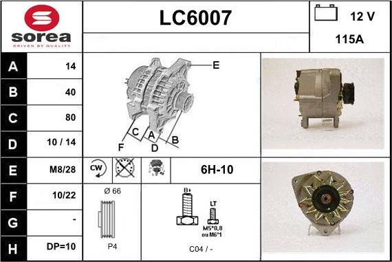 Sera LC6007 - Alternateur cwaw.fr