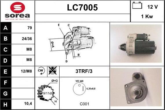 Sera LC7005 - Démarreur cwaw.fr