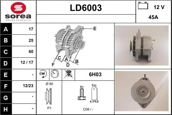 Sera LD6003 - Alternateur cwaw.fr