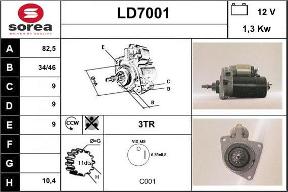 Sera LD7001 - Démarreur cwaw.fr