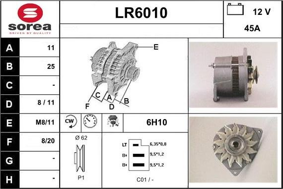 Sera LR6010 - Alternateur cwaw.fr