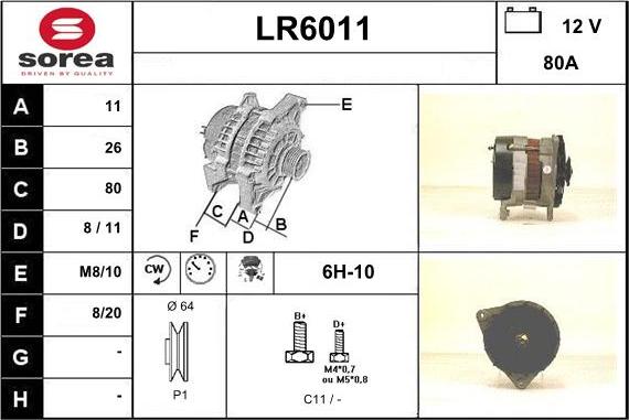 Sera LR6011 - Alternateur cwaw.fr