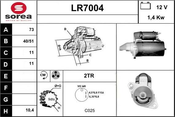 Sera LR7004 - Démarreur cwaw.fr