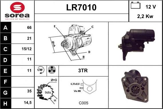 Sera LR7010 - Démarreur cwaw.fr