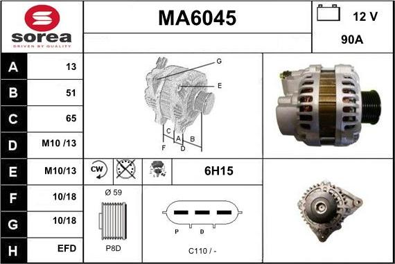 Sera MA6045 - Alternateur cwaw.fr