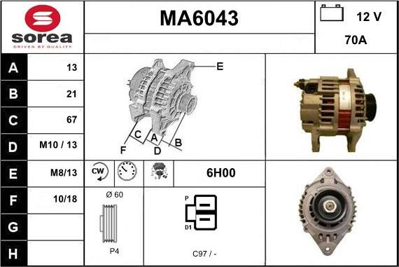 Sera MA6043 - Alternateur cwaw.fr