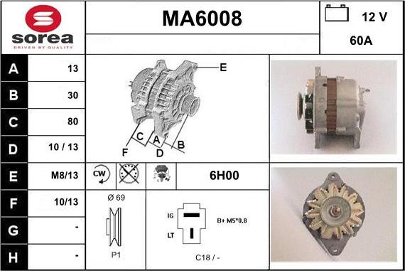 Sera MA6008 - Alternateur cwaw.fr