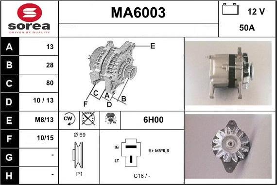 Sera MA6003 - Alternateur cwaw.fr