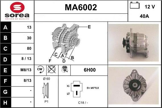 Sera MA6002 - Alternateur cwaw.fr