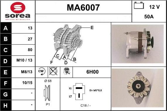 Sera MA6007 - Alternateur cwaw.fr