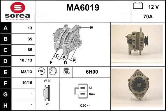 Sera MA6019 - Alternateur cwaw.fr