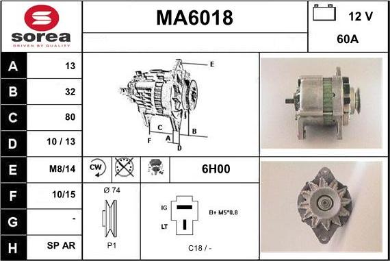 Sera MA6018 - Alternateur cwaw.fr