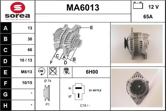 Sera MA6013 - Alternateur cwaw.fr