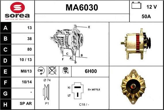 Sera MA6030 - Alternateur cwaw.fr