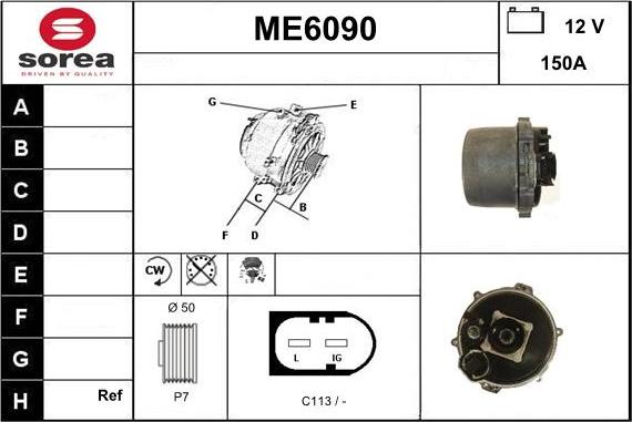 Sera ME6090 - Alternateur cwaw.fr