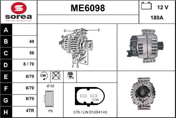 Sera ME6098 - Alternateur cwaw.fr