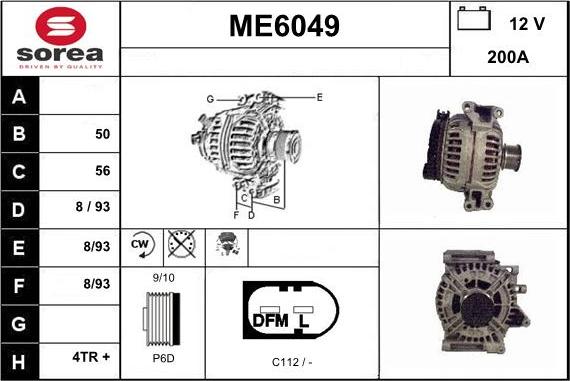 Sera ME6049 - Alternateur cwaw.fr