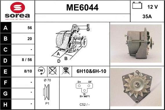 Sera ME6044 - Alternateur cwaw.fr