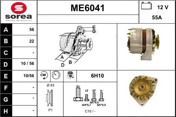 Sera ME6041 - Alternateur cwaw.fr