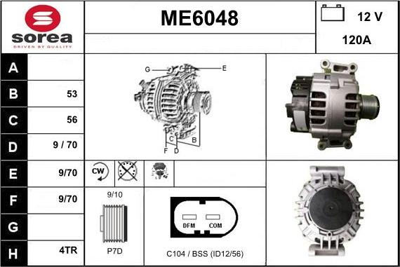 Sera ME6048 - Alternateur cwaw.fr