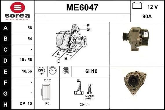 Sera ME6047 - Alternateur cwaw.fr