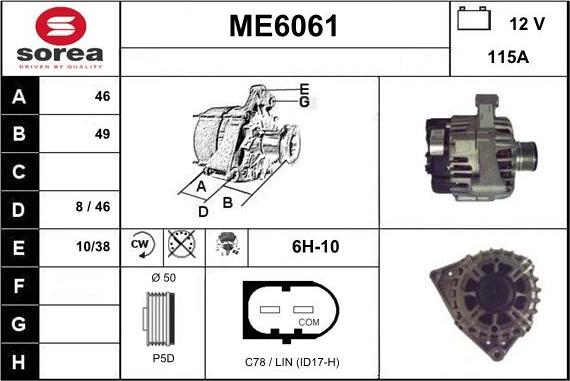 Sera ME6061 - Alternateur cwaw.fr