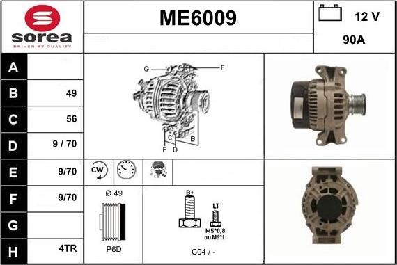 Sera ME6009 - Alternateur cwaw.fr