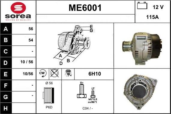 Sera ME6001 - Alternateur cwaw.fr