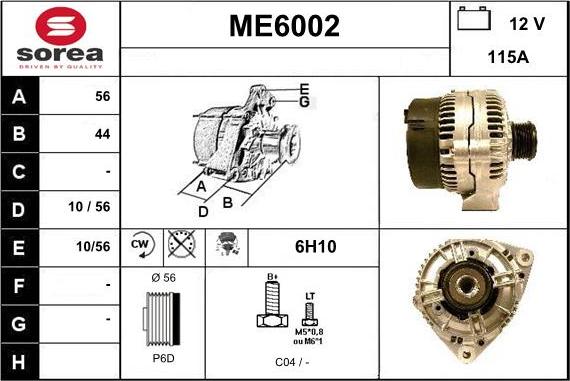 Sera ME6002 - Alternateur cwaw.fr