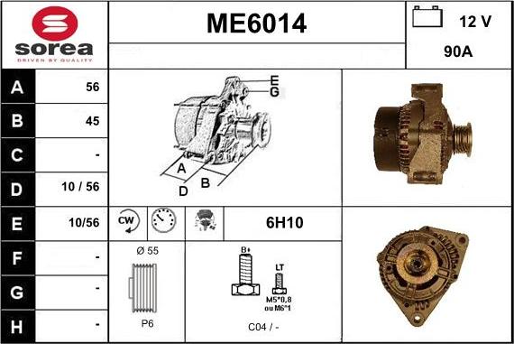 Sera ME6014 - Alternateur cwaw.fr