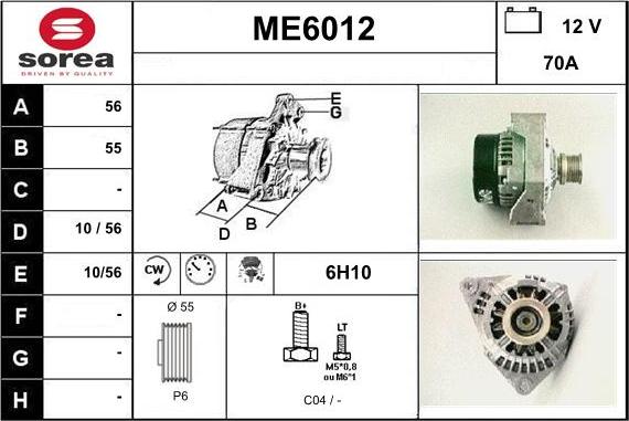 Sera ME6012 - Alternateur cwaw.fr