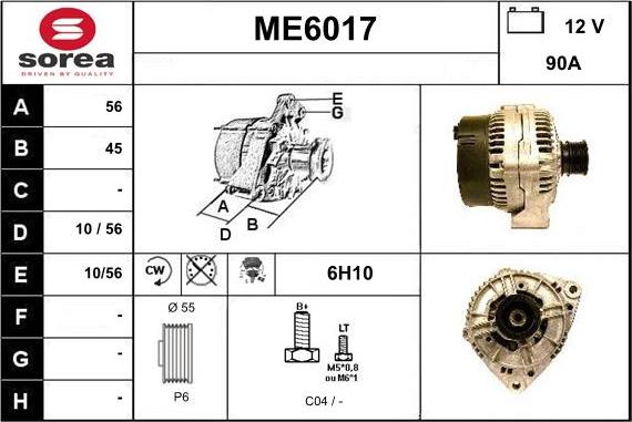 Sera ME6017 - Alternateur cwaw.fr