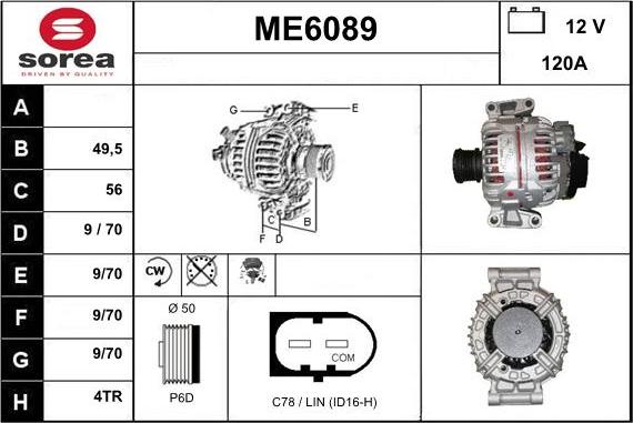 Sera ME6089 - Alternateur cwaw.fr