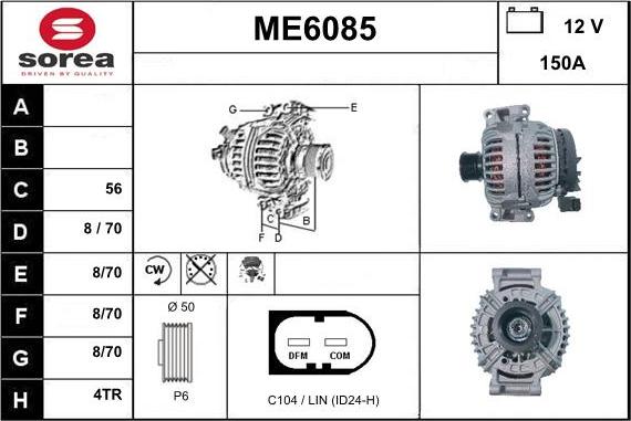 Sera ME6085 - Alternateur cwaw.fr