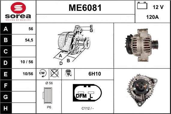 Sera ME6081 - Alternateur cwaw.fr