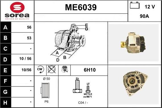 Sera ME6039 - Alternateur cwaw.fr