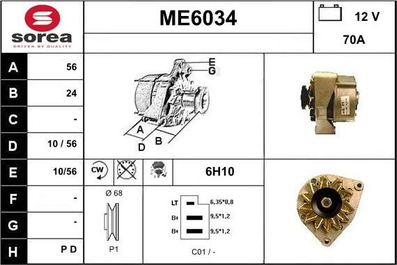 Sera ME6034 - Alternateur cwaw.fr