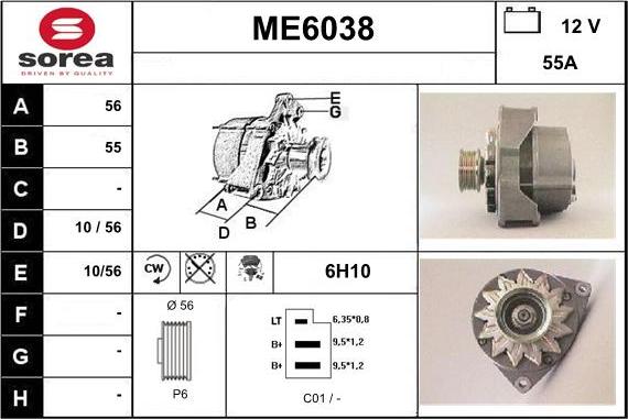 Sera ME6038 - Alternateur cwaw.fr