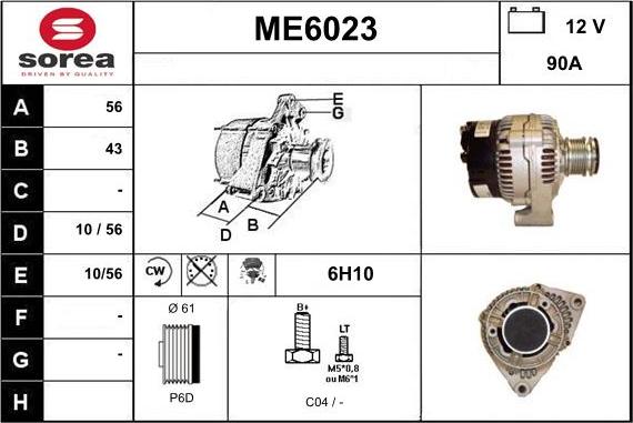 Sera ME6023 - Alternateur cwaw.fr