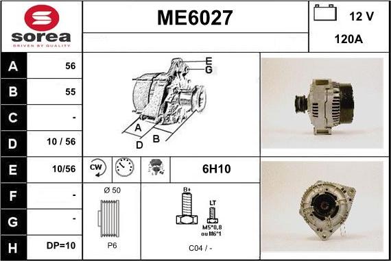 Sera ME6027 - Alternateur cwaw.fr